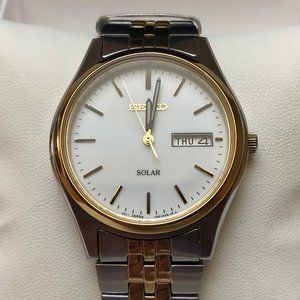 Seiko Solar Men's Watch with Full Bracelet SNE032